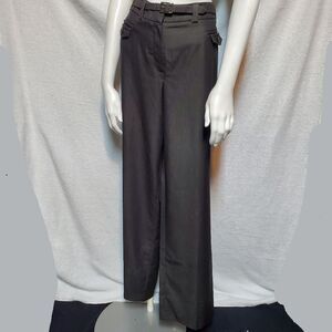 Larry Levine Gray Dress Pants with Belt (12)
